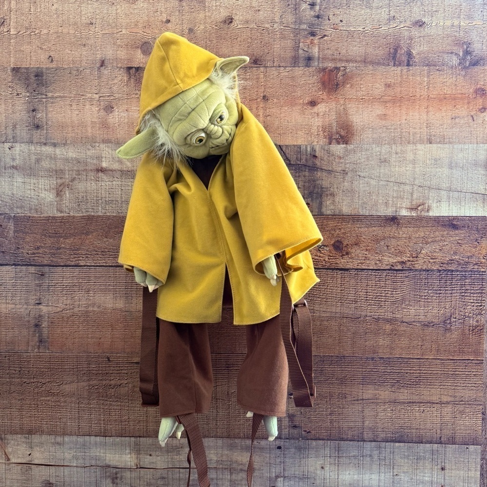 Star Wars Disney Rare Yoda Backpack Plush Lucas Film Jedi Master 24 Inches